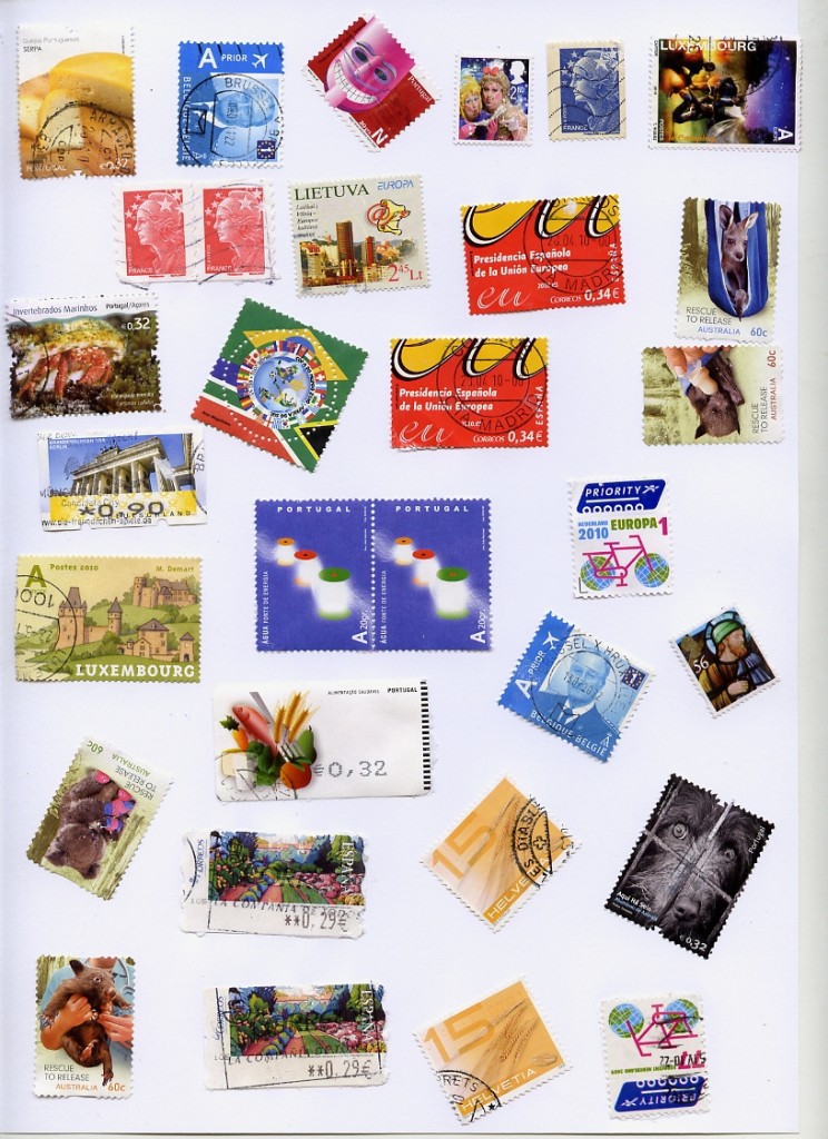 alguns selos de envios de subscrições da ILC